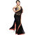 Glory sarees Black Georgette Self Design Saree With Blouse