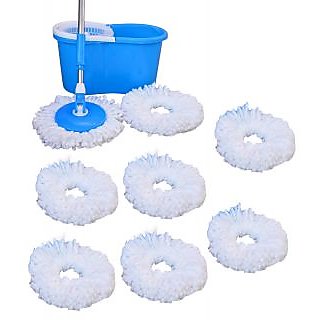 Buy Best Home Blue Pvc Mop With 8 Micro Fiber Online @ ₹1449 from ShopClues