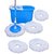 Best Home Blue Pvc Mop With 5 Micro Fiber