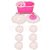 Best Home Pink Pvc Mop With 8 Micro Fiber