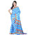 Bansy Fashion Blue Coloured Crepe Printed Saree/Sari