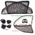 Car Craft Full Open Able Zipper Magnetic and Foldable Sunshade / Sun Shade / Curtain for Maruti Esteem - Set of 4