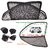 Car Craft Full Open Able Zipper Magnetic And Foldable Sunshade / Sun Shade / Curtain For Maruti Suzuki Omni- Set Of 6