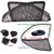 Car Craft Full Open Able Zipper Magnetic and Foldable Sunshade / Sun Shade / Curtain for Hyundai Sonata New (2015-2016) - Set of 4