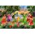 Walls and Murals - Radha and Lord Krishna Playing Holi Canvas Print- No Frame (30 x 45 Inch)