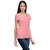 Tunic Nation Women Poly Georgette Pink Front Layer Top