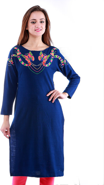 Dove on sale woollen kurtis