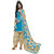 Zhot Fashion Blue Cotton Printed Salwar Suit Dress Material (Unstitched)