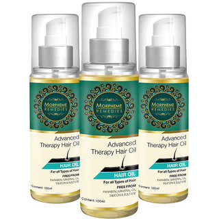 Morpheme Advanced Therapy Hair Oil - 100 Ml (Anti Hair Fall, Hair Loss Hair Repair) - 100 Ml - 3 Bottles