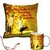 meSleep Multi Color Rakhi Bro  Sis Cushion Cover and Mug Combo With Beautiful Rakhis