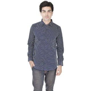 navy blue party wear shirt