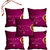meSleep Pink Happy Rakhsha Bandhan Cushion Cover (16x16) - Set of 5, With Beautiful Rakhis