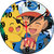 ske 3D pikachu with ash pokemon  wall clock