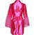 Hot Pink Glamorous Babydoll Set with Robe
