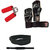 VINTO COMBO OF 1 HAND FOAM GRIP, 1 GYM WEIGHT LIFTING BELT (L) SIZE, 1 GYM LEATHER GLOVES
