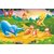 Walls and Murals Animals Tug of War Kids Peel and Stick Wallpaper in Different Sizes (24 x 36)