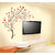 New Way Decals- Wall Sticker (7552) Flowers as TV Background