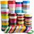 100 Rolls of 10 Meters each Mix Color Satin Ribbon Rolls Fabric Ribbon for Bows, Decorations and DIY