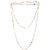 Sheelas  non plated, gold coloured, alloy material, Natural pearl long chain for women code no581