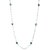 Sheelas non plated, silver coloured, alloy material, long rhodium plates long chain for women code no585