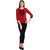 Lychee Maroon Top For Womens