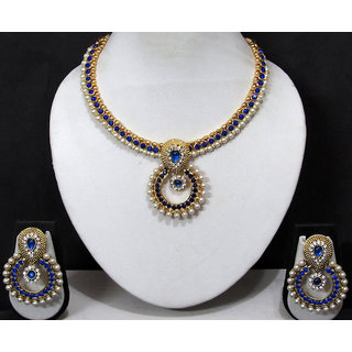 blue stone jewelry set