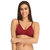 Clovia Maroon Blend Non-Padded Wirefree Solid Bra
