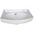 Belmonte Wall Hung Wash Basin 405 14 Inch x 9 Inch - White