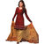 Aryahi Red Cotton Printed Dress Material