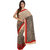 Parchayee Beige Crepe Printed Saree Without Blouse