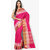 Parchayee Pink Silk Embroidered Saree Without Blouse