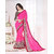 Fabliva Online Trading Pink Georgette Printed Saree With Blouse