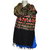 Sofias Black womens printed fabric shawl emzmanaari2c