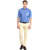 Stylish Pure Cotton BUKKl Cream Slim Fit Casual Trouser For Men- Chinos
