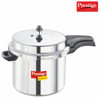 Prestige Deluxe Aluminium Polished Cooker- 10 Ltrs