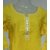 Yellow hand embroidered cotton kurti / kurta / top / kurties for women / ladies / girls 2
