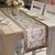 Lushomes Silver Jacquard Runner with High Quality Polyester Border