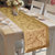 Lushomes Gold Jacquard Runner with High Quality Polyester Border
