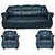 Earthwood -  Saturn  Five  Seater Sofa (3+1+1) in Black