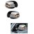 Hi Art - Car Mirror Covers with Indicators for Mahindra XUV-500 - Set of 2