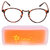 Estycal Trendy Printed Orange Eyeglasses