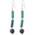 Sheelas Browm color white metal earring for women code no521