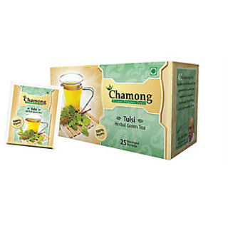 Chamong Tulsi Herbal Green Tea (25 TEA BAGS)