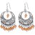 Sheelas Black color brass earring for women code no497