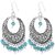 Sheelas Gold color brass earring  for women code no498