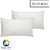 Urban Arts Set of 2 White REL Fiber Fill Pillows- 16 x 26 Inches