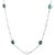 Sheelas non plated, silver coloured, alloy material, long rhodium plates long chain for women code no585