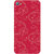 Casotec Floral Red White Design Hard Back Case Cover for Micromax Canvas Fire 4 A107