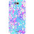Casotec Floral Blue Pattern Design Hard Back Case Cover for Infocus M530