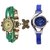 Green And Blue Color Analog Watch - For Girls, Women, Ladies